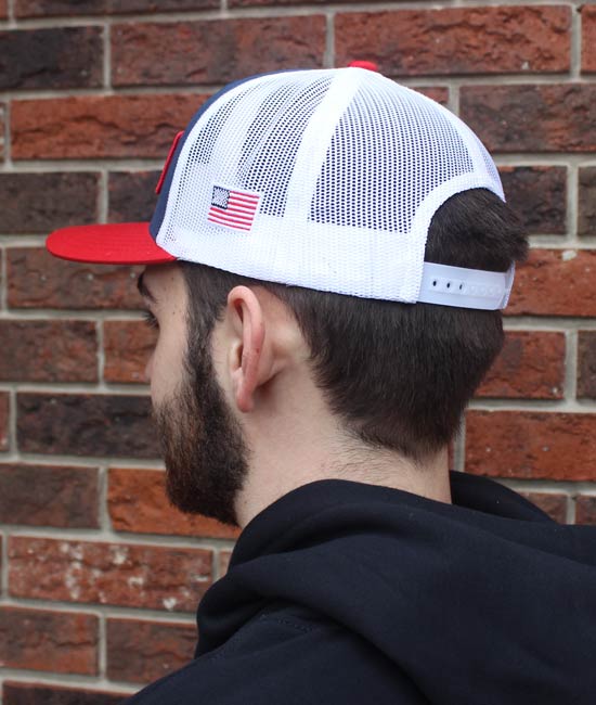 Red White and Blue Snapback Hat